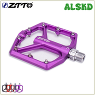 ALSKD ZTTO MTB CNC Aluminum Alloy Ultralight Flat Pedal AM Enduro Bike Smooth Bearings 9/16 Thread Large Area For Gravel JT07 DJFUH