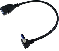 TAODAN USB Type A 3.0 Male to Female Extension Cable Up and Down Angle 9.8 feet/25cm Compatible with