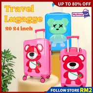 [20 INCH] BAGASI LUGGAGE CARTOON HARDCASE TRAVEL LUGGAGE KIDS LUGGAGE SUITCASES BAGASI TRAVEL BAG