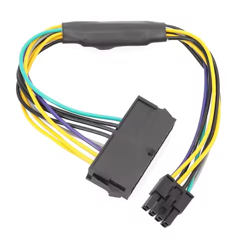 for DELL Optiplex 3020 7020 9020 8-pin Power Cable ATX 24 pin to 8pin Cables 30CM Long Power Supply 