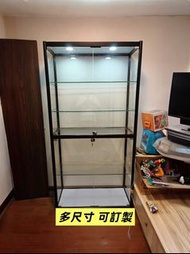 訂製玻璃展示櫃#手辦柜玩具模型展示櫃#鋼化玻璃#防塵櫃#安裝