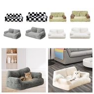 [trdfdv] Washable Cat Bed Cat Couch Comfortable All Seasons Pet Couch Bed Pet Sofa