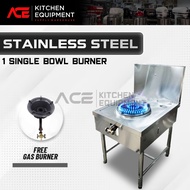 Stainless Steel 1 Burner Kwali Range Dapur Gas 1 tungku Stove Range / Included 1 Gas Burner