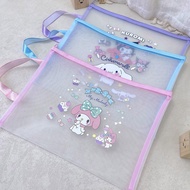 BBD A4 Size Transparent Mesh File Paper Storage Bag With Handle HMS175 Beg Fail