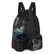 Swim Bag Mesh Drawstring Backpack for Swimming Gym Pool Workout Gear & Sports