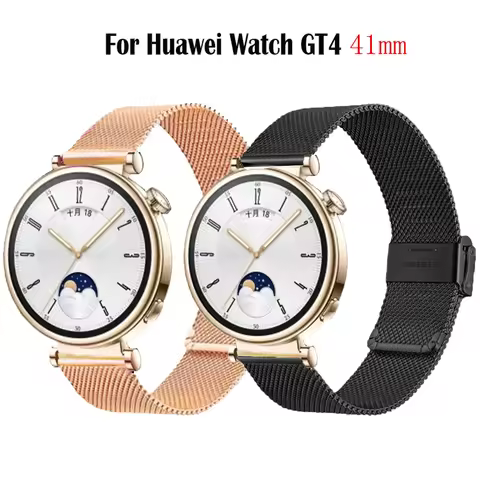 18mm watch strap for Huawei Watch GT4/GT5 41mm correa Stainless Steel Bracelet Huawei Watch GT 4 41m