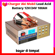 Charger Aki Mobil Lead Acid Battery 12V/24V 100AH / charger aki basah / charger aki kering / charger aki / charger aki mobil / charger aki motor / charger aki portable portabel / carger aki 12 volt