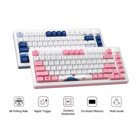 Akko MOD007B PC Santorini 75% Mechanical Gaming Keyboard Multi-Modes RGB Keyboards Hot-swap Gasket M