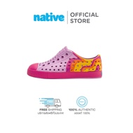 Native รองเท้ากันน้ำเด็กเล็กEVA รุ่น Jefferson Sugarlite Block Chillberry Pink/ Radberry Pink/ Pink Abstract Block