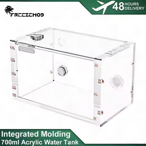 FREEZEMOD 700ML Square Liquid Storage Tank Water Cooled Acrylic Internal Filtration Water Tank Main 