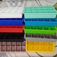 2PCS 15-Grid Silicone Ice Cube Tray with Storage Box - Large Capacity Ice Making Tool for Fridge YIY