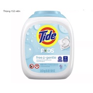 Tide Pod HE Laundry Detergent Free & Gentle (152v) (Bottle)
