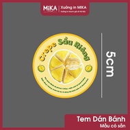 [ Available ] Set of 80 Crepe stamps, durian cake stickers, durian Crepe stickers