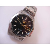 Seiko 5 Automatic 21 Jewels Round Black Dial Watch