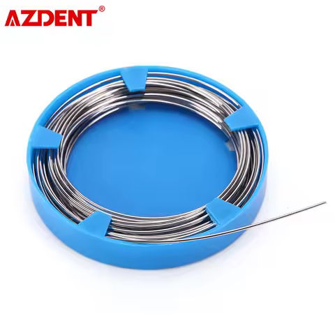 AZDENT Dental Stainless Steel Arch Wire 0.5/0.6/0.7/0.8/0.9/1.0mm for Orthodontic Teeth Surgical Ins