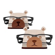熊Q－原木眼鏡架－收納/鏡架/家飾