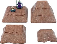 Cavern Dirt Ramps: Tabletop &amp; RPG Terrain Game Set for Dungeons &amp; Dragons, Pathfinder, Castles &amp; Crusades, 13th Age, Runequest, Asunder, Zombicide, Imperial Assault, and More!