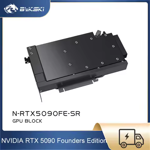 Bykski GPU Block For NVIDIA GeForce RTX 5090 Founders Edition , Full Metal Video Card Water Cooler ,