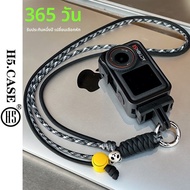 สายคล้องคอถ่ายภาพกลางแจ้ง H5 สำหรับ DJI Action5Pro Osmo Action3/4 สายสะพายไหล่แบบปรับความยาวได้ทำมือ