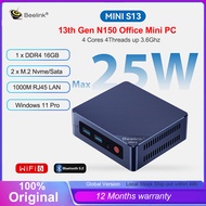 Beelink Mini S13 Intel Processor Twin Lake-N150 Mini PC DDR4 3200Mhz 16GB 500GB SSD Desktop Computer
