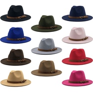 Fedora Hat Classical Wide Brim Gangster Cap Men Women Vintage Trilby Panama Hats