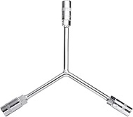 QUARKZMAN Y-shaped 3-way socket wrench, 11 mm, 13 mm, 15 mm, long arm, Y-type, 6-point Allen key, bi
