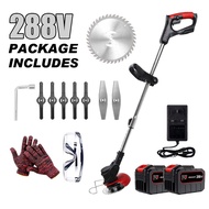 Mesin Potong Rumput Baterai 588V Mesin Pemotong Rumput Taman Alat Potong Rumput Cordless Lawn Mower 