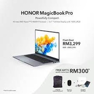 Honor Magicbook Pro-1VPF 16.1'' FHD Laptop Silver ( Ryzen 5 4600H, 16GB, 512GB SSD, ATI, W10 )