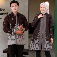 Set Couple Baju Batik Kemeja Tunik Kancing New Motif Garuda Terbaru / Tunik / Atasan wanita / Dress 