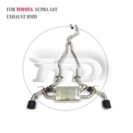 HMD Stainless Steel Exhaust System Performance Catback For Toyota Supra A90 A91 3.0T Muffler With Va