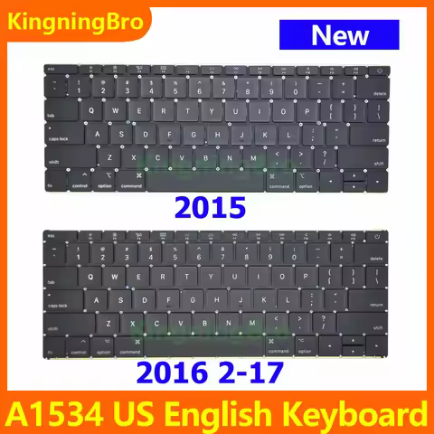 New Replacement Keyboard For Macbook 12" A1534 US English Keyboard 2015 2016 2017 Years