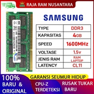 Baru!! RAM LAPTOP SAMSUNG DDR3 4GB 1600MHz PC 12800 1.5v ORI RAM SODIMM DDR3 4GB