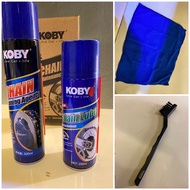 KOBY chain maintainance kit , chain lube chain wax chain cleaner minyak rantai DID RK RKM