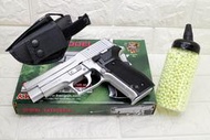 台南 武星級 KWC P226 手槍 空氣槍 銀 + 奶瓶 + 槍套 ( KA15C SIG SAUGER