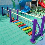 兒童感覺統合訓練器材幼兒園戶外玩具蕩橋大型攀爬架鞦韆組合遊樂設施