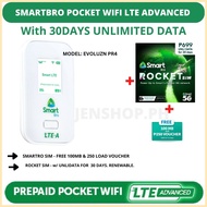✓ ▼ ✴ Smart Bro LTE Advanced Pocket Wifi (available Rocket Sim Unlidata)
