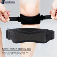 SECRETSPACE Sports Knee Support with Compression & Patellar Strap Shock Absorption Breathable for Ru