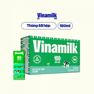 Thùng 48 Hộp Sữa Tươi Tiệt Trùng Vinamilk 100% Có Đường