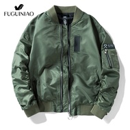 Fuguiniao 2020 Classic Ma1 Bomber jacket Men Plus size Flight Pilot Baseball jackets Male Military Coat Couple Streetwear veste homme M-4XL l Green