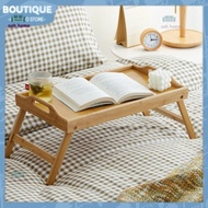 SH Bay window small table bed bamboo table bedroom seat foldable bed table desk computer table ins b