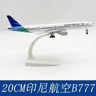 FZ Diecast Airplane Model with Wheels Air Garuda Indonesia Airways B777 20cm Alloy Metal Plane Model