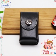 ZHOMKI89 Eyeglass , Premium Look Anti Squeeze Leather Glass Pouch, Easy Fetch Belt Loop Portable Hol