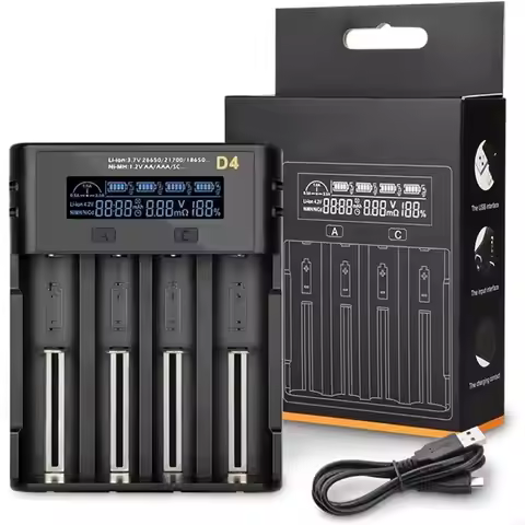 26650 18350 21700 26700 22650 Li-ion Rechargeable Battery Charger Battery Charger 18650 LCD Screen S