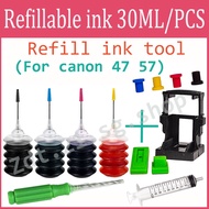 Refill Ink Compatible Canon 47XL 57XL Ink Cartridge PG-47 CL-57 for E400 E470 E410 E460 E477 E480 E3170 E3370 E4270