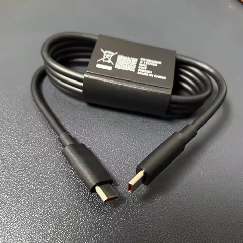 1m 6.5A Data Cable Type C to USB C 68W 125W Fast Charging Cable for Moto Lenovo Legion Y700 Y900 Pad