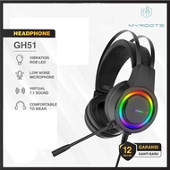 MYROOTS X LENYES Headset Gaming Vibration RGB Light Virtual 7.1 Sound Lenyes GH 51 Headphone heavy b