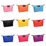 Korean Version 9 Colors Dumpling Makeup Bag Solid Color Polyester Cosmetic Bag Around Soft Portable Bag