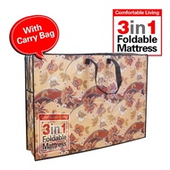 Foldable Tri-fold Mattress / Tilam Bujang Lipat 3 / 3 in 1 With Bag