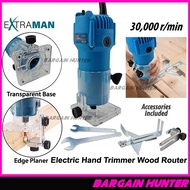 EXTRAMAN WOOD TRIMMER MACHINE 720W WOOD TRIMMER ROUTER MACHINE 6.356MM HAND TRIMMER PALM ROUTER TRIM