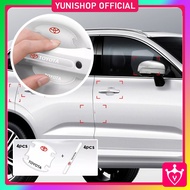 Car Handle Protector Stickers / Set of 8 Thick Transparent Logo Stickers for Car Door Handles HONDA 